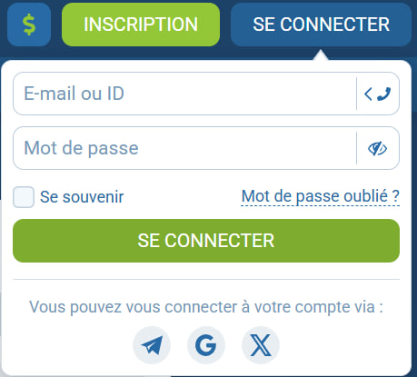 1xbet connexion