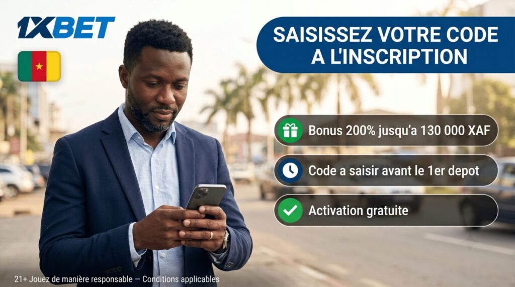 Code Promo 1xBet Cameroun