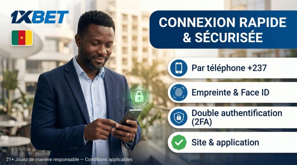 Se connecter à 1xBet Cameroun