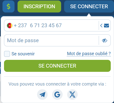 Connexion 1xBet par téléphone